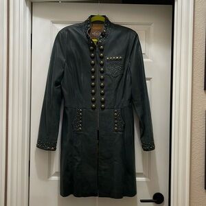 Double D Ranch size L leather coat . Worn once . Beautiful.